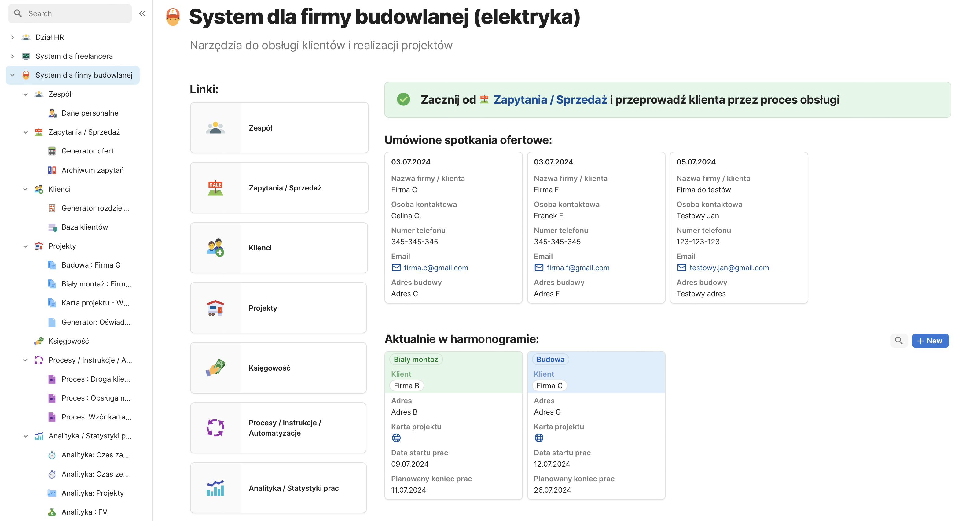 narzędzie dla firma budowlanej